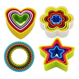 Pack 21 Molde De Galleta Cortapasta Moldes Galletas Colores