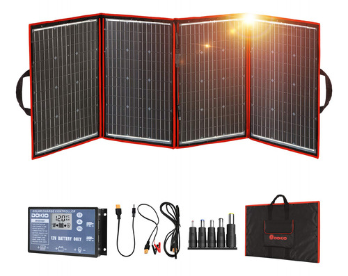 Dokio Xx Panel Solar Monocristalino, Plegable, De 12 vo