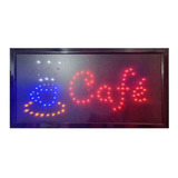 Letreros Led Luminosos Comerciales Textos Cafe 48x25