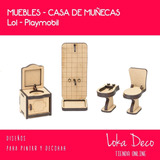 Muebles Baño Muñecas Lol - Playmovil - Fibro Facil - Oferta!