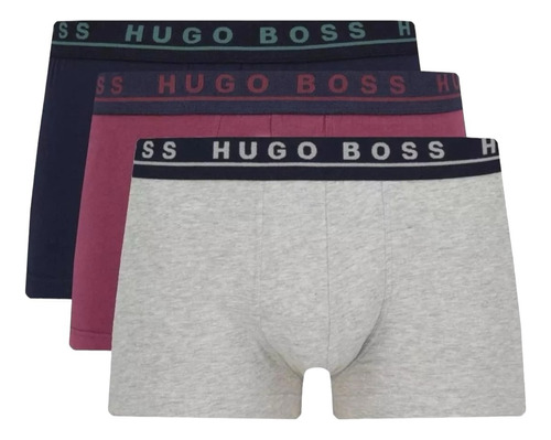 Bóxers Hugo Boss Cotton Stretch 3 Pack Trunk Tag Originales