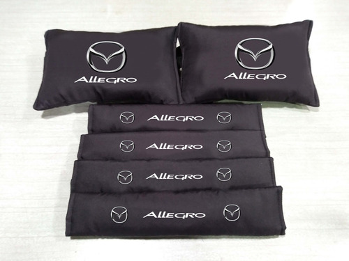 4 Forros Cinturon Seguridad Mazda Allegro Con Almohadillas 