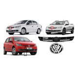 Grade Preta Frontal Vw Gol G5 2008 A 2012 Dianteira Emblema 