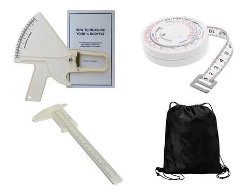 Kit Adipometro Slim Guide+antropometro+cinta Bmi+bolsa Trans