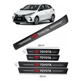 Sticker Protección De Estribos Toyota Yaris Hatchback Kit 4p