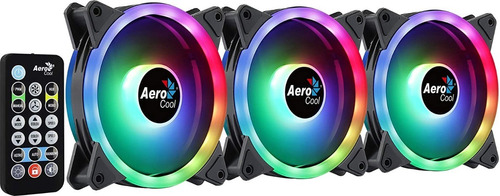 Kit 3x Ventiladores Argb Aerocool Duo 12 Pro Hub Control