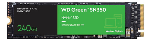 Disco Sólido Interno Wd 240gb M2 Green Sn350 Wds240g2g0c