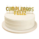 Vela Metalizada Feliz Cumpleaños