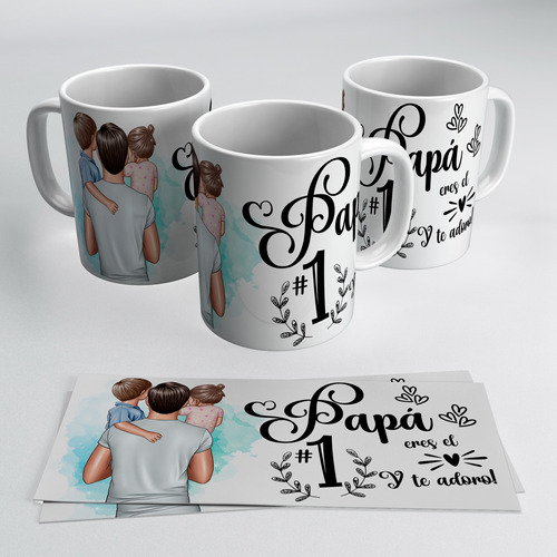 12 Tazas Dia Del Padre De Mayoreo(66 Diseños)