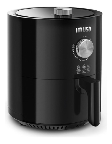 Freidora Imusa Air Fry Ultra Mecanica 4 Lt Color Negro