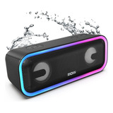 Bocina Bluetooth Doss Soundbox Pro + 24w Tws Ipx5 Luces Rgb Color Azul Oscuro