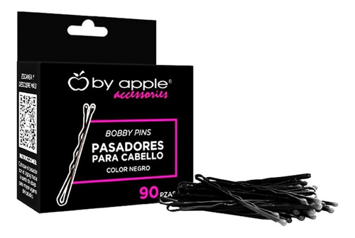 Pasadores Para Cabello De Metal By Apple 90 Pasadores Negros