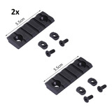 Kit 2x Trilhos M-lock De 5cm Para Handguard Airsoft