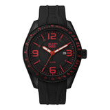 Reloj Caterpillar Hombre Oceanía Sumergible Calendario Color De La Malla Negro-negro-negro/rojo