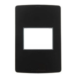 Llave De Luz Sica - Tapa Para 2 Módulos - Negro Pininfarina