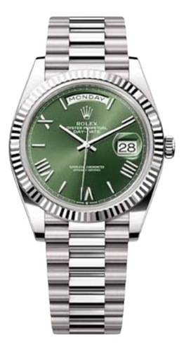 Relógio Rolex Daydate Presidente Verde Base Eta 2840+caixa