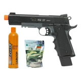 Pistola Airsoft Gbb R32 1911 Dual Tone Full Metal + Gas + Bb