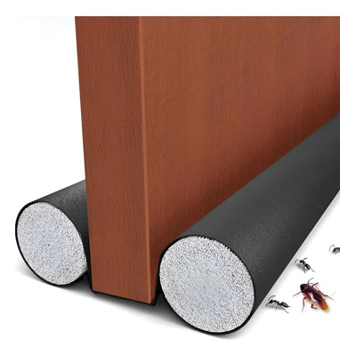 Mejorado Guardapolvo Cubre Puerta Evita Insectos Impermeable,protector Para Puerta,tapón De Aire Para Debajo De La Puerta,ajustable,bloqueo De Ruido,tope Para Puerta De Bajo Puerta,doble Borde,negro | MercadoLibre