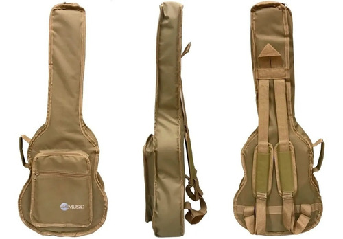 Bag Capa Almofadada Cargo P/ Violão Folk Yamaha Bege