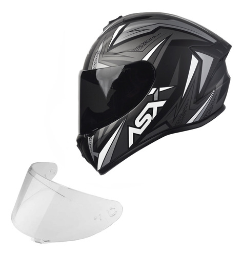 Capacete Asx Draken Eagle Masculino Feminino + Viseira