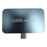 Adaptador Lector Otg Tarjetas Memoria Sd Tf Mmc Puerto Usb C