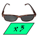 Combo De 3 Gafas Estenopeicas Contra La Presbicia Y Miopia