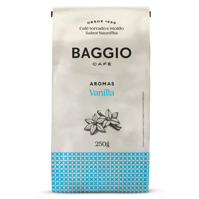 Café Baggio Torrado E Moido Aroma De Vanilla 250g Pacote | MercadoLivre