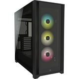 Caja Pc Corsair Icue 5000x Rgb Vidrio Templado Atx - Negro