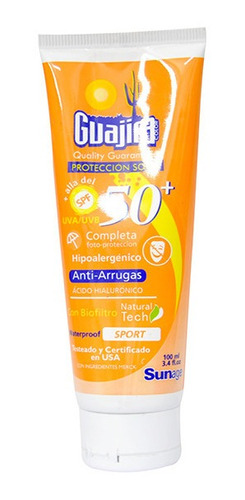 Bloqueador Solar Guajira Spf 50+ Antiarrugas Resistente Agua