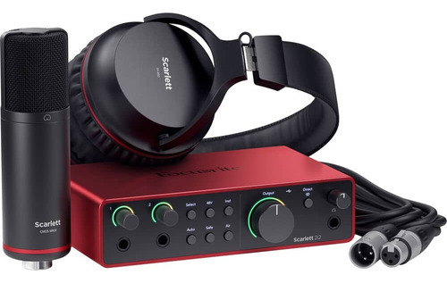 Interfaz De Audio Focusrite Scarlett 2i2 Studio 4ta Gen