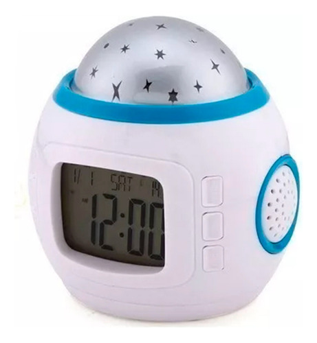 Reloj Despertador Digital Led Estrellas Colores Niños