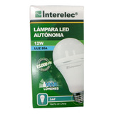Lampara Led Interelec 12w Autonoma 4hs Emergencia E27