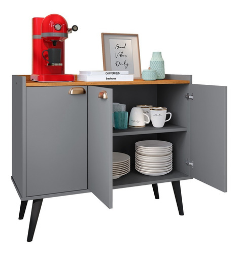 Buffet Com 3 Portas Retro Classic Movel Para Sala De Jantar