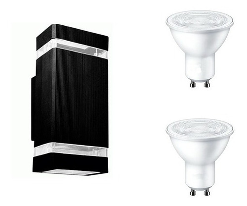 Artefacto Aplique Bidireccional Anka + Lampara Led Cuo