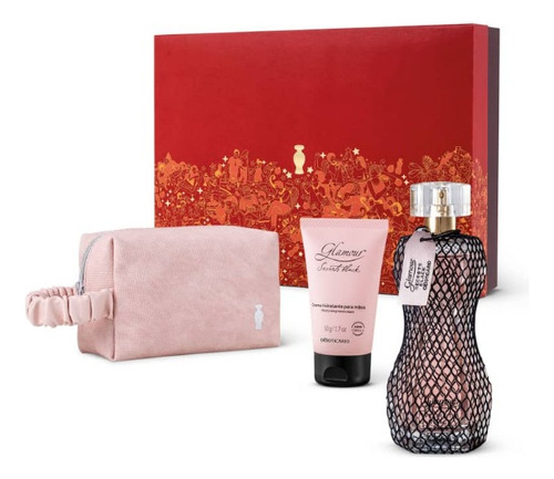 Kit Glamour Secrets Black - Presente Feminino O Boticário