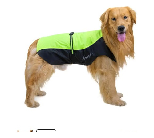 Impermeable/ Rompe Vientos Para Perros Talla Mediano/ Grande