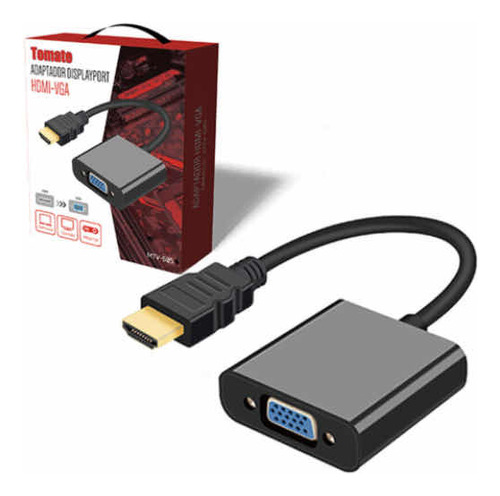 Conversor Adaptador De Vídeo Hdmi Para Vga Tomate - Mtv-605