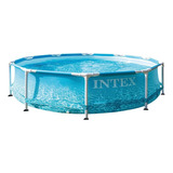 Piscina Estrutural Redondo Intex 28207 Com Capacidade 4485l