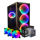 Gabinete Gamer Vidro | 3 Fan Argb | Fonte Atx 600w Real Nfe