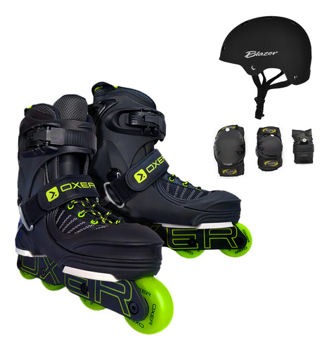 Patines Agresivo Profesional Semiblanda/protecciones/casco