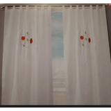 Cortinas Ambiente Lala Bordada Envio Gratis Excelente