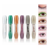 Pack 6 Mascaras De Pestañas Rimel De Ojos Glitter Colores