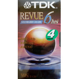 Tdk Paquete De 4 Cintas De Video T-120 Vhs