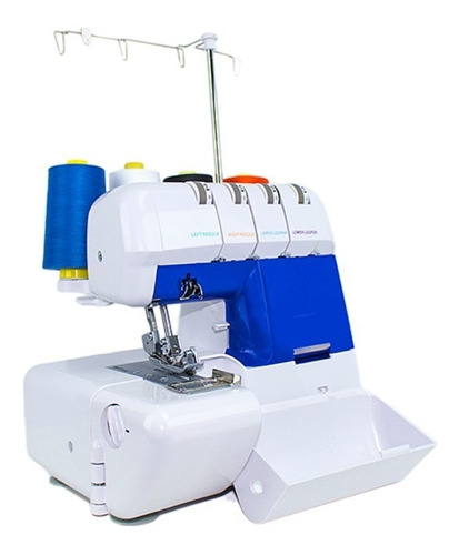 Máquina De Coser Overlock Kingser Professional 3200 Portable Blanca 110v