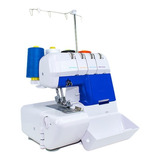 Máquina De Coser Overlock Kingser Professional 3200 Portable Blanca 110v