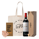 Combo Kit Vino Lopez Malbec Grabado