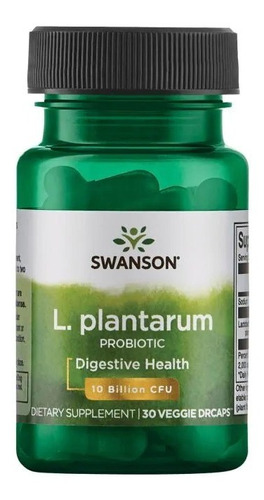 L Plantarum Probiotico 10 Billones Cfu/ 30cap Veg. Swanson