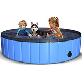 Piscina Para Perros Grandes, 63 X12  Plegable, Bañera Plásti