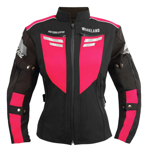 Chamarra Moto Mujer Impermeable Protecciones Biker Wkl 85 Rs | Meses sin interés