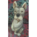 Antiguo Perro Schnauzer Porcelana Alemana Goebel Años 40